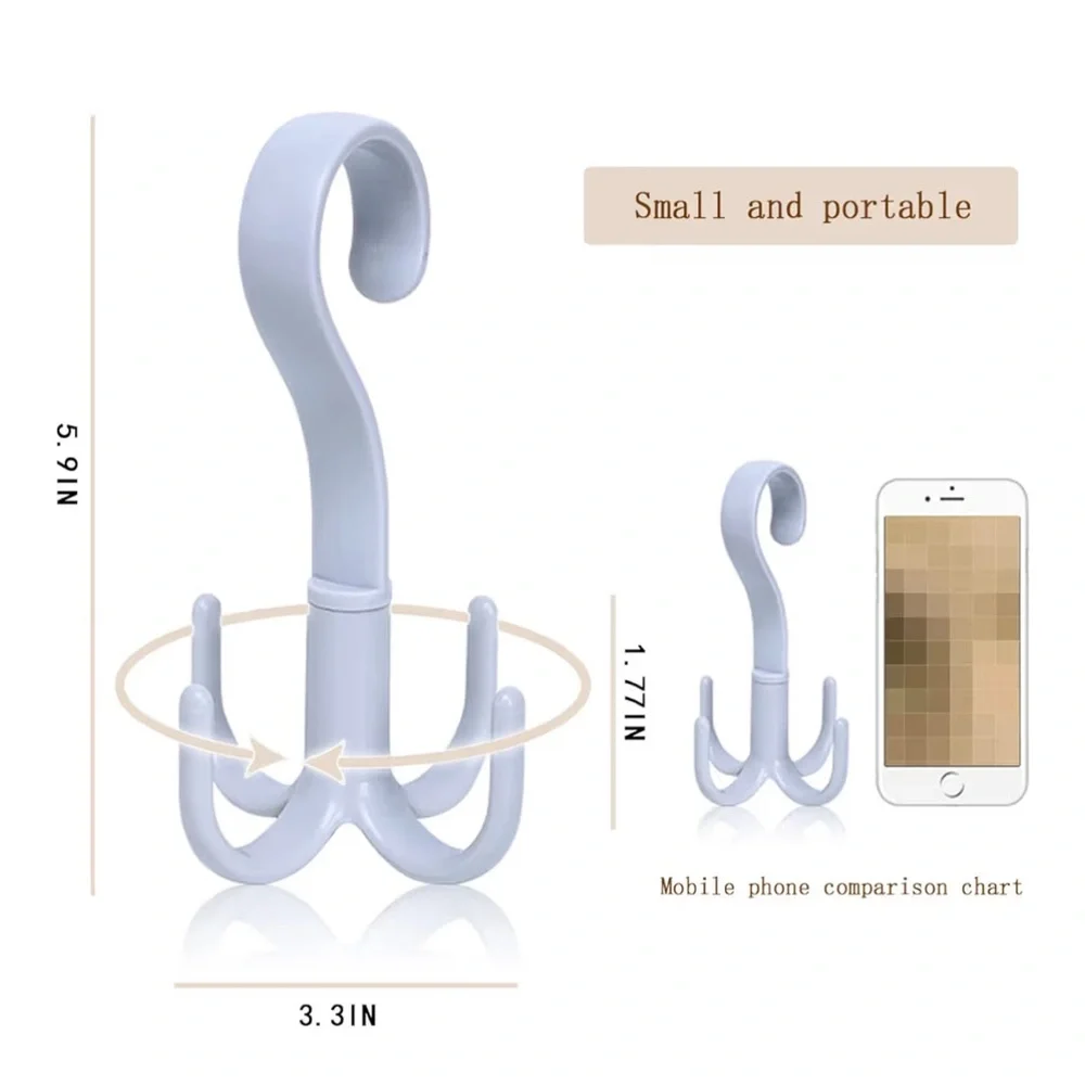 360° Rotating Hanger Hook Beige NIP
